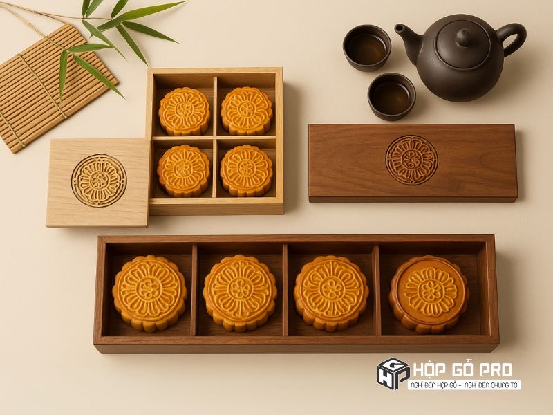 Các loại hộp đựng bánh trung thu và bánh các kích thước khác nhau